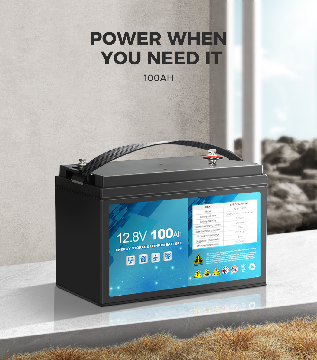 Safetex Lithium Iron LiFePO4 Battery 100AH 200AH 12V Deep Cycle Caravan RV 4WD - Picture 14 of 33